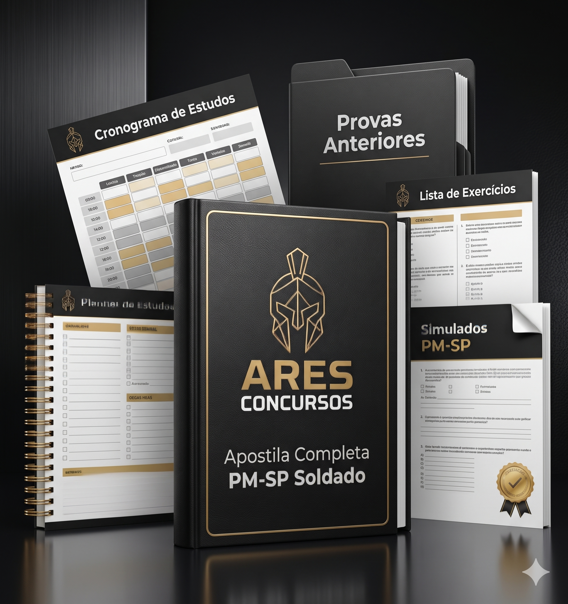 Material Completo PM-SP 2026, Ares Concursos